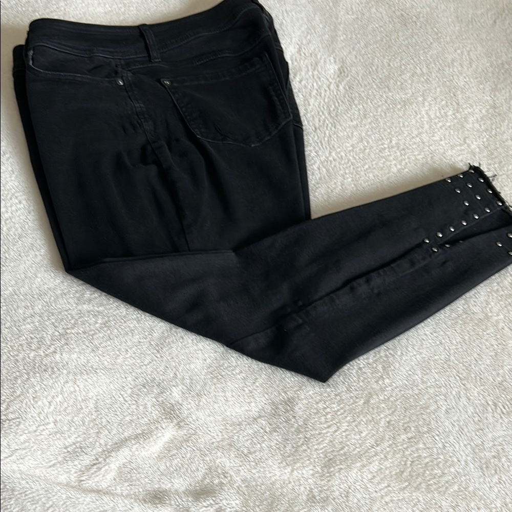 Black Studded Women's Jeans